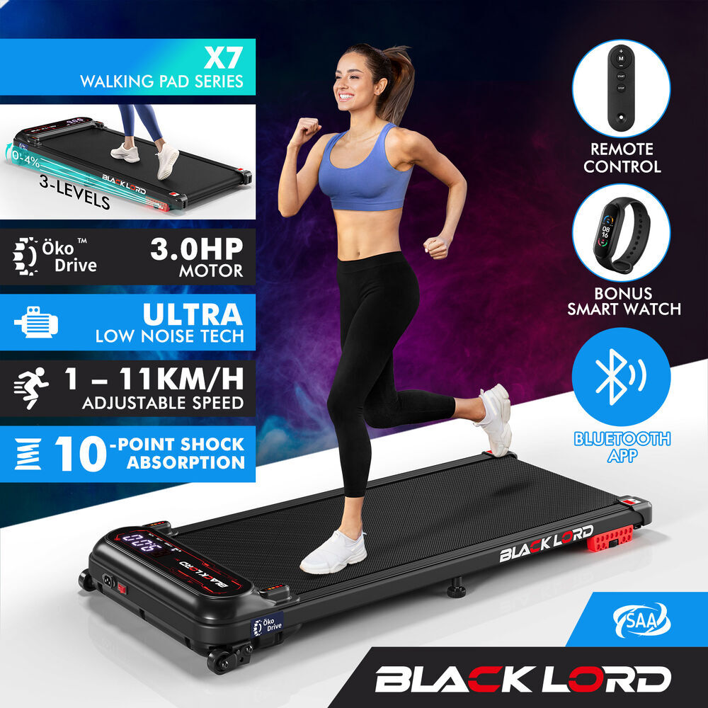 BLACK LORD Treadmill Electric Walking Pad Home Office Gym Fitness Remote Control - Picture 457 of 564