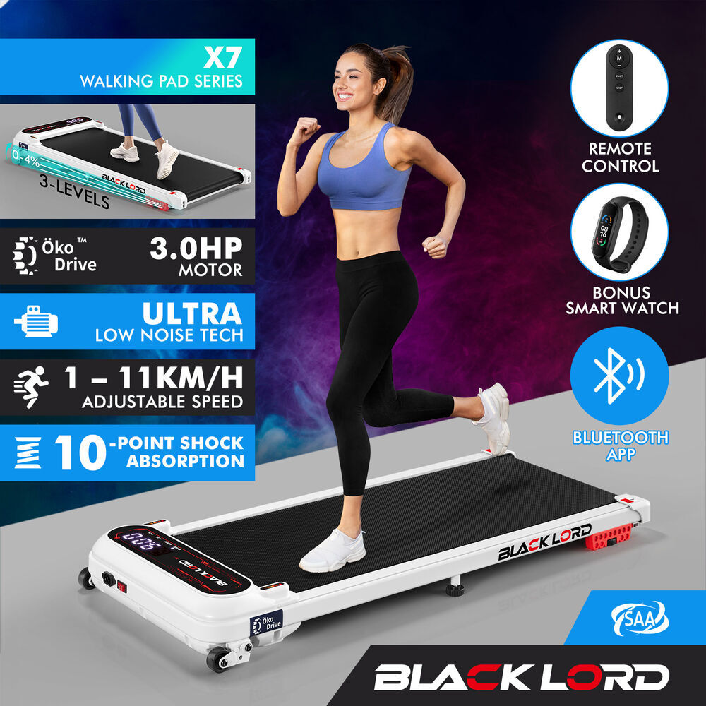 BLACK LORD Treadmill Electric Walking Pad Home Office Gym Fitness Remote Control - Picture 481 of 564