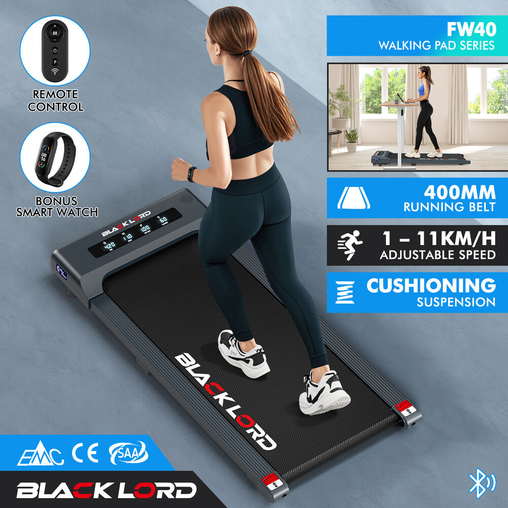 BLACK LORD Treadmill Electric Walking Pad Home Office Gym Fitness Remote Control - Picture 85 of 564