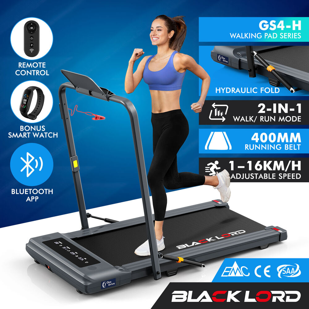 BLACK LORD Treadmill Electric Walking Pad Home Office Gym Fitness Remote Control - Picture 181 of 564
