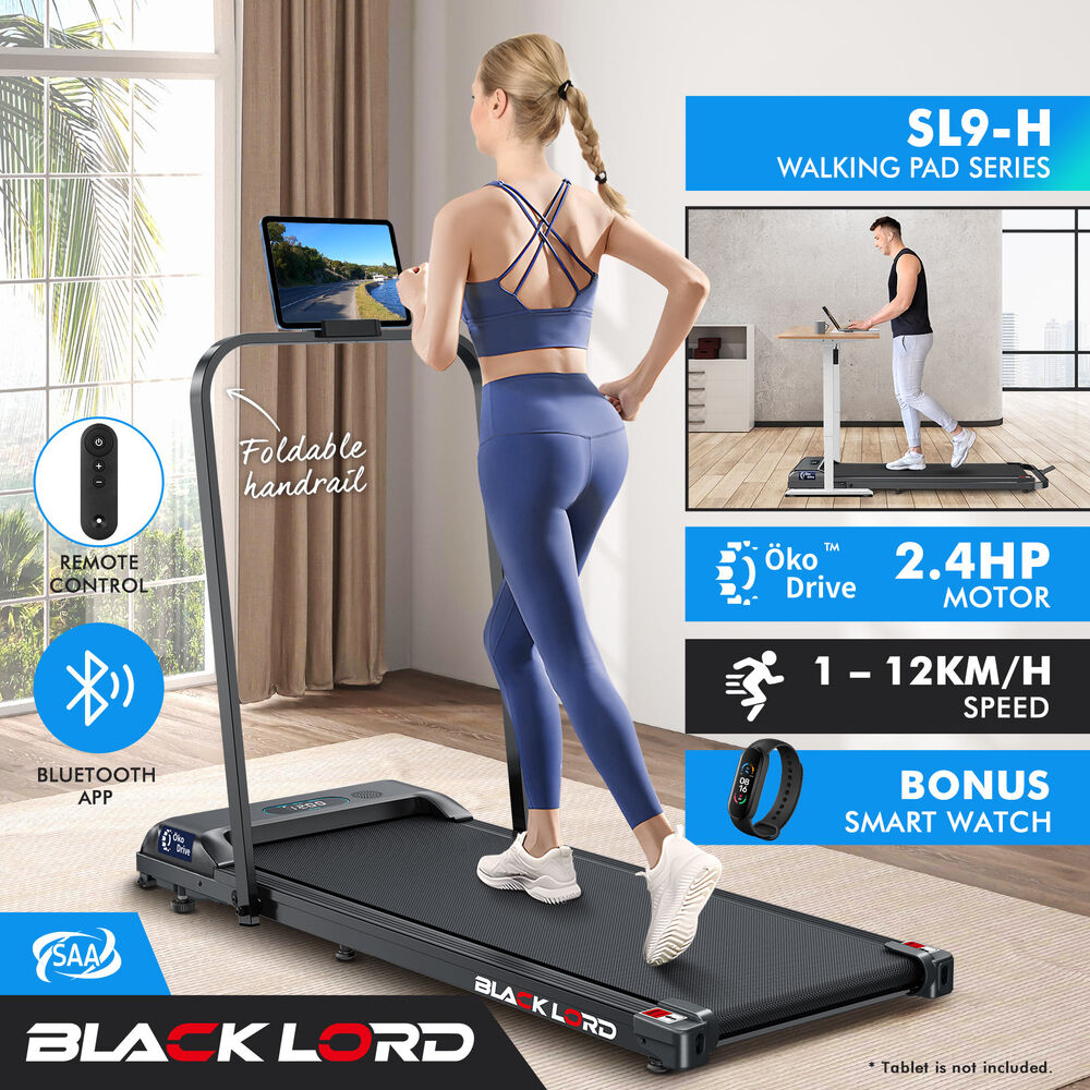 BLACK LORD Treadmill Electric Walking Pad Home Office Gym Fitness Remote Control - Picture 385 of 564