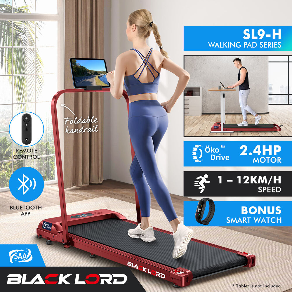 BLACK LORD Treadmill Electric Walking Pad Home Office Gym Fitness Remote Control - Picture 421 of 564