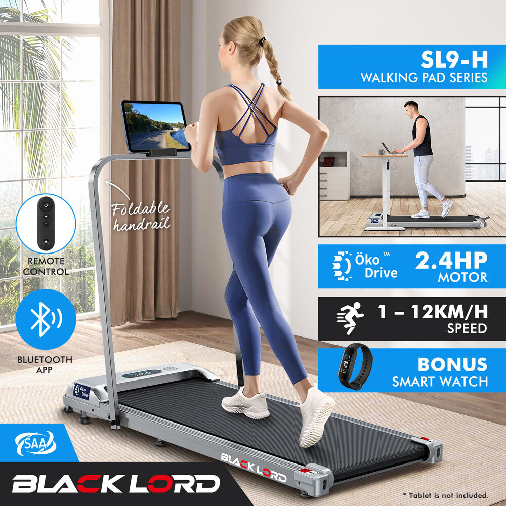 BLACK LORD Treadmill Electric Walking Pad Home Office Gym Fitness Remote Control - Picture 433 of 564