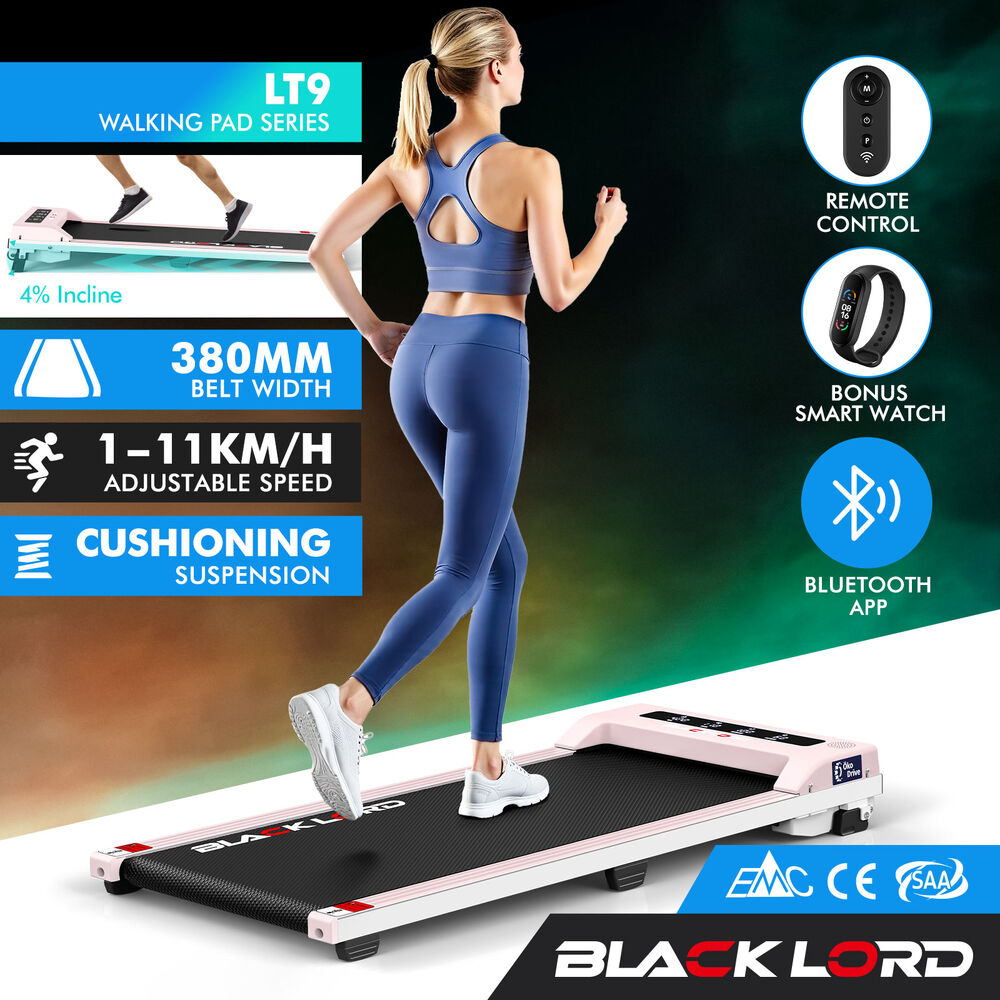 BLACK LORD Treadmill Electric Walking Pad Home Office Gym Fitness Remote Control - Picture 625 of 684