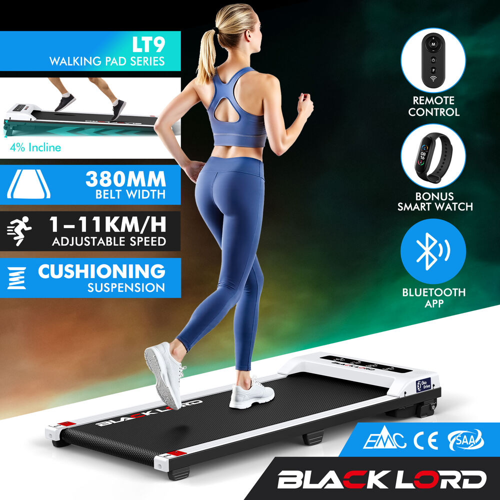 BLACK LORD Treadmill Electric Walking Pad Home Office Gym Fitness Remote Control - Picture 637 of 684