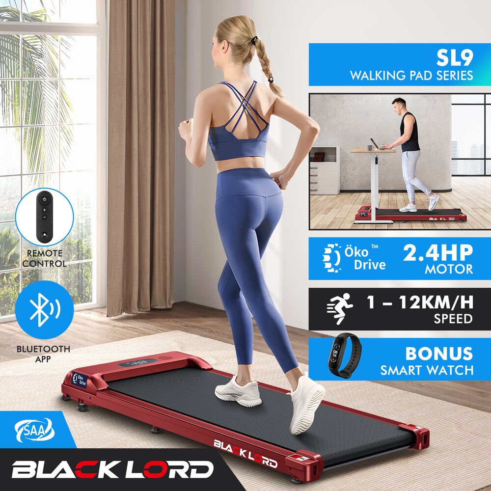 BLACK LORD Treadmill Electric Walking Pad Home Office Gym Fitness Remote Control - Picture 349 of 564