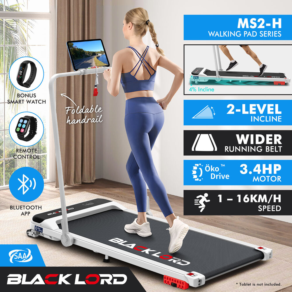 BLACK LORD Treadmill Electric Walking Pad Home Office Gym Fitness Remote Control - Picture 301 of 564