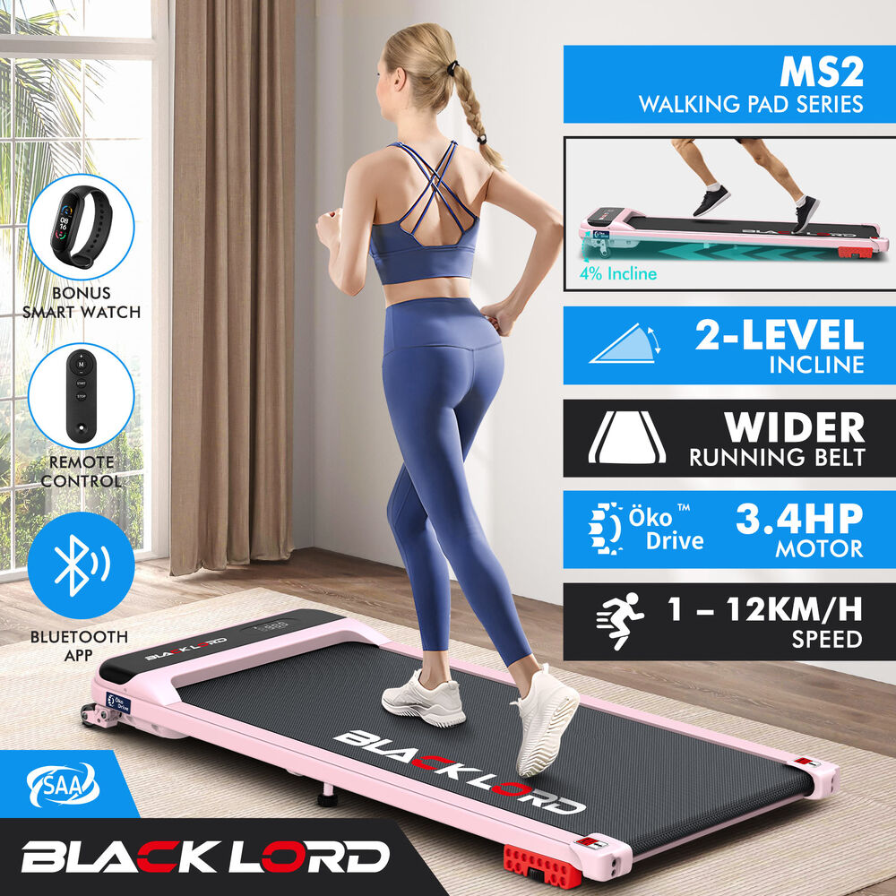 BLACK LORD Treadmill Electric Walking Pad Home Office Gym Fitness Remote Control - Picture 229 of 564