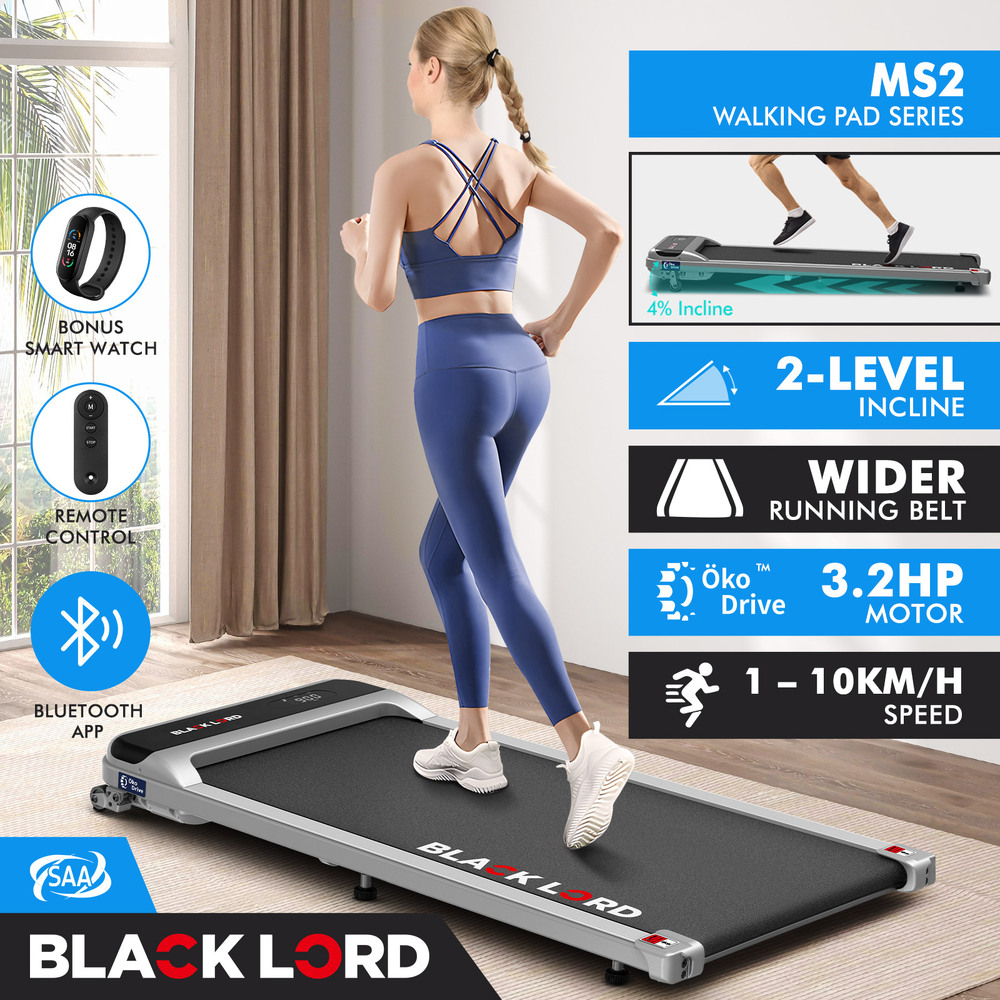 BLACK LORD Treadmill Electric Walking Pad Home Office Gym Fitness Remote Control - Picture 241 of 564