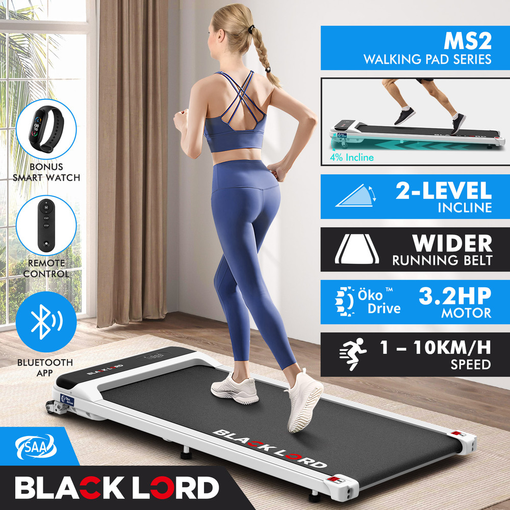 BLACK LORD Treadmill Electric Walking Pad Home Office Gym Fitness Remote Control - Picture 253 of 564