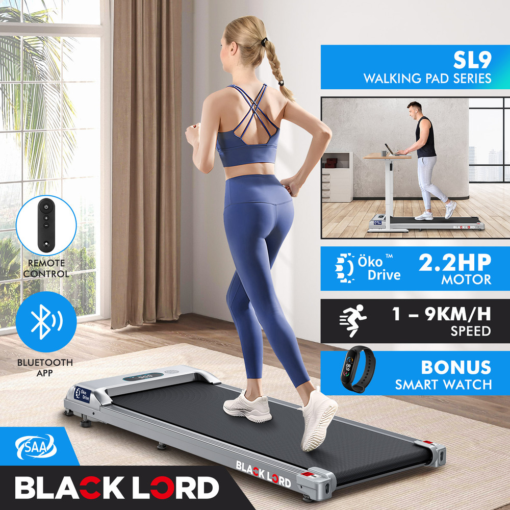 BLACK LORD Treadmill Electric Walking Pad Home Office Gym Fitness Remote Control - Picture 361 of 564