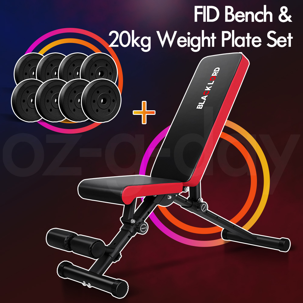 BLACK LORD Weight Bench With Adjustable Dumbbell Set Weight Lifting Home Gym - Picture 4 of 555