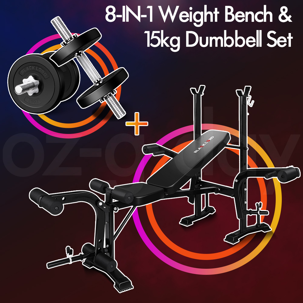 BLACK LORD Weight Bench With Adjustable Dumbbell Set Weight Lifting Home Gym - Picture 523 of 555
