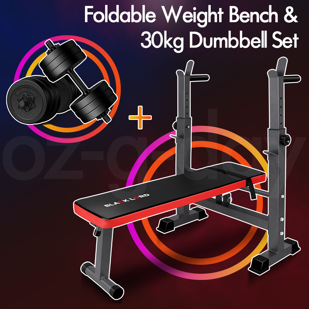 BLACK LORD Weight Bench With Adjustable Dumbbell Set Weight Lifting Home Gym - Picture 214 of 555