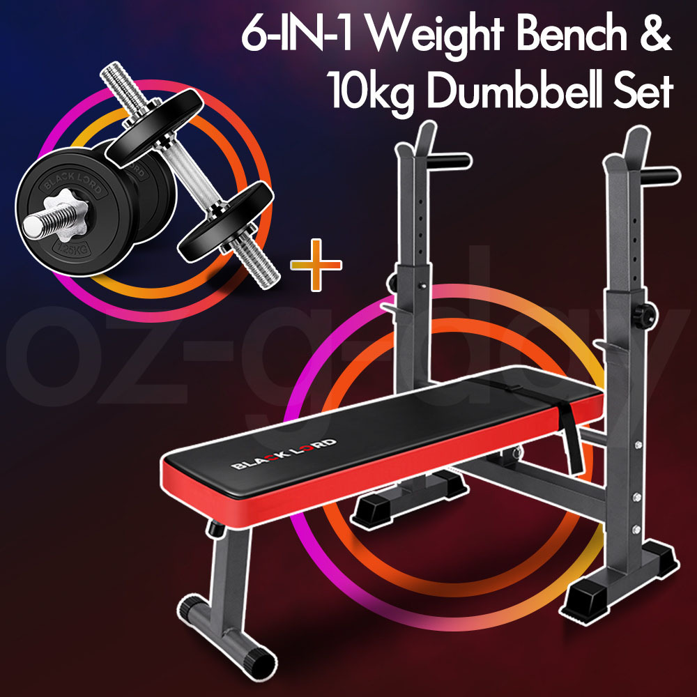 BLACK LORD Weight Bench With Adjustable Dumbbell Set Weight Lifting Home Gym - Picture 538 of 555