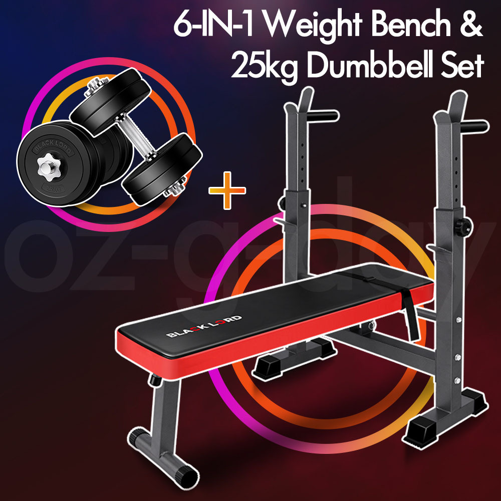 BLACK LORD Weight Bench With Adjustable Dumbbell Set Weight Lifting Home Gym - Picture 544 of 555