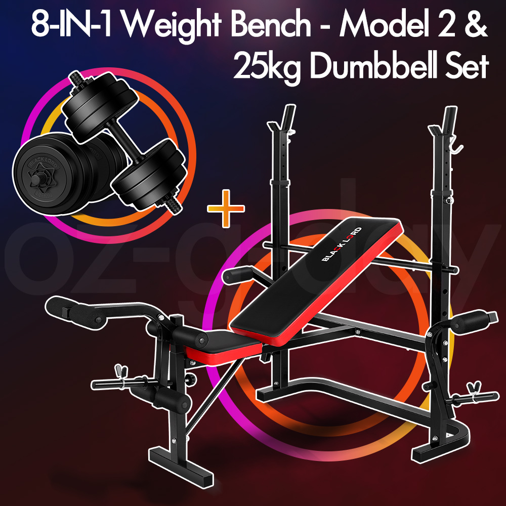 BLACK LORD Weight Bench With Adjustable Dumbbell Set Weight Lifting Home Gym - Picture 362 of 555