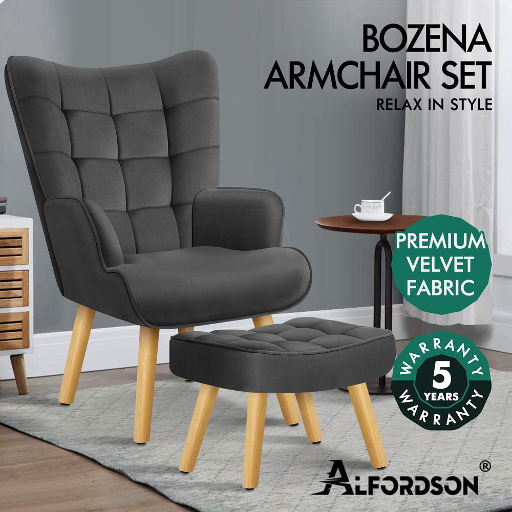 ALFORDSON Armchair Lounge Chair Featherston Contour Accent Chair Replica Couch - Picture 61 of 84