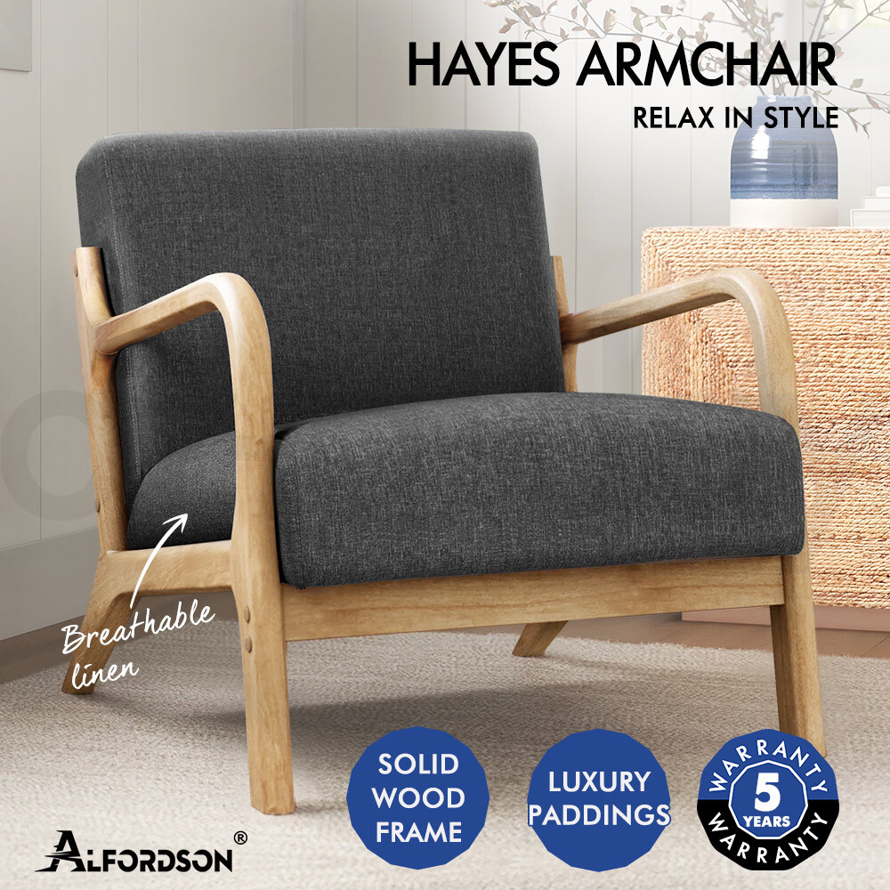 ALFORDSON Armchair Lounge Chair 1/ 2 Seater Sofa Loveseat Fabric Accent Chair - Picture 121 of 192