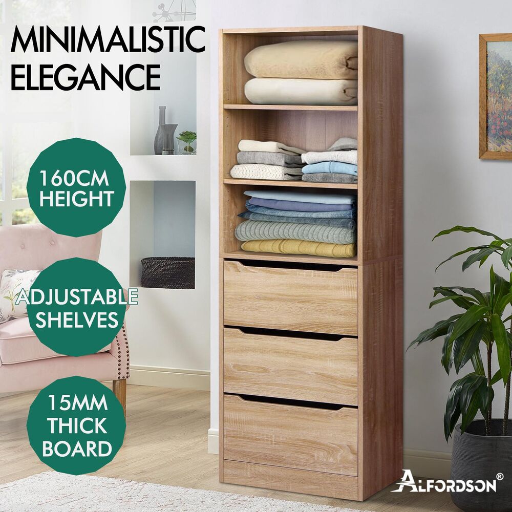 ALFORDSON Wardrobe Clothes Storage Organizer Closet Cabinet Drawers Shelves - Picture 17 of 203