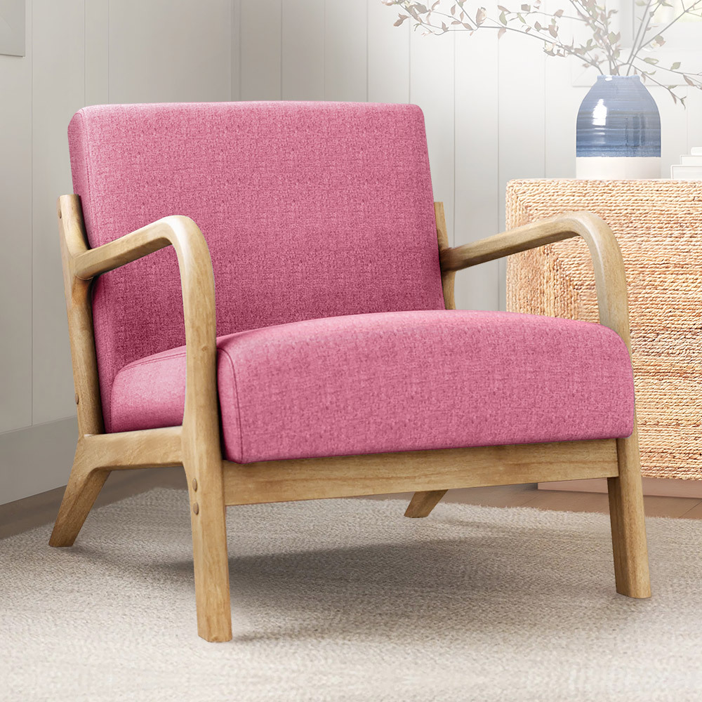 Pink discount chair sofa