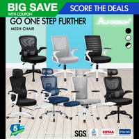 ALFORDSON Mesh Office Chair Executive Computer Fabric Seat Study Work Gaming