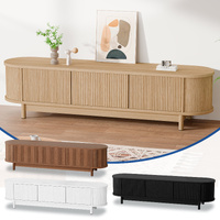 ALFORDSON TV Cabinet Entertainment Unit Stand 160cm Storage Shelf Wood Door