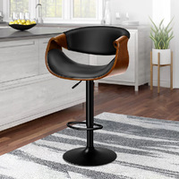 ALFORDSON 1x Bar Stool Kitchen Swivel Chair Wooden Leather Gas Lift Trice [Pre-order, Send by 04/10]
