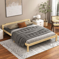 ALFORDSON Bed Frame Wooden Timber Double Size Mattress Base Platform Beatrix Oak