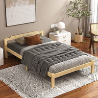 ALFORDSON Bed Frame Wooden Timber King Single Mattress Base Platform Beatrix Oak