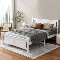 ALFORDSON Bed Frame Wooden Timber King Size Mattress Base Platform Arne