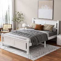 ALFORDSON Bed Frame Wooden Timber Queen Size Mattress Base Platform Arne