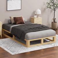 ALFORDSON Bed Frame Wooden Timber Single Size Mattress Base Platform Oak JACOB