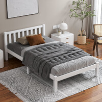 ALFORDSON Bed Frame Wooden Timber King Single Mattress Base Platform Fenella