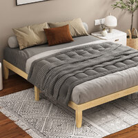 ALFORDSON Bed Frame Wooden Timber Double Size Mattress Base Platform Pramod Oak