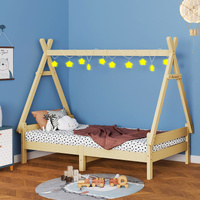 ALFORDSON Kids Bed Frame Wooden Timber Single House Frame Platform Base ESTELLE