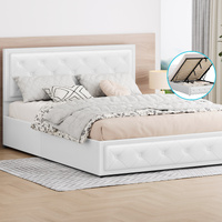 ALFORDSON Bed Frame Double Size Gas Lift Storage Mattress Base Leather DIANA