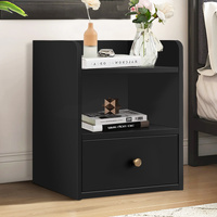 ALFORDSON Bedside Table Nightstand Storage Cabinet Side End Drawers Black