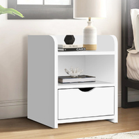 ALFORDSON Bedside Table Nightstand Storage Cabinet Side End Drawers White