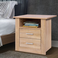 ALFORDSON Bedside Table Nightstand Storage Cabinet Side Table Classic Oak