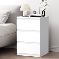 ALFORDSON Bedside Table Nightstand 3 Drawers Side End Table White
