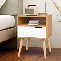 ALFORDSON Bedside Table Nightstand Side Storage Cabinet Scandinavian White