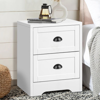 ALFORDSON Bedside Table Hamptons Nightstand Storage Side End Cabinet White