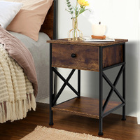 ALFORDSON Bedside Table Wood Nightstand Storage Cabinet Wooden Side Table