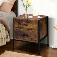 ALFORDSON Bedside Table Wood Nightstand Storage Cabinet Wooden Side Table