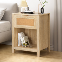 ALFORDSON Bedside Table Nightstand Side End 1 Drawer Storage Shelf Wood