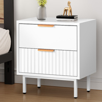 ALFORDSON Bedside Table Nightstand 2 Drawers Side Storage Cabinet White