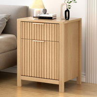 ALFORDSON Bedside Table Nightstand Side Storage 2 Drawers Cabinet Wood