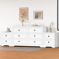 ALFORDSON 6 Chest of Drawers Bedside Table Hamptons Bedroom Storage Cabinet White