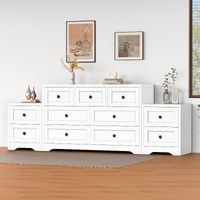 ALFORDSON 7 Chest of Drawers 2x Bedside Table Hamptons Bedroom Storage White